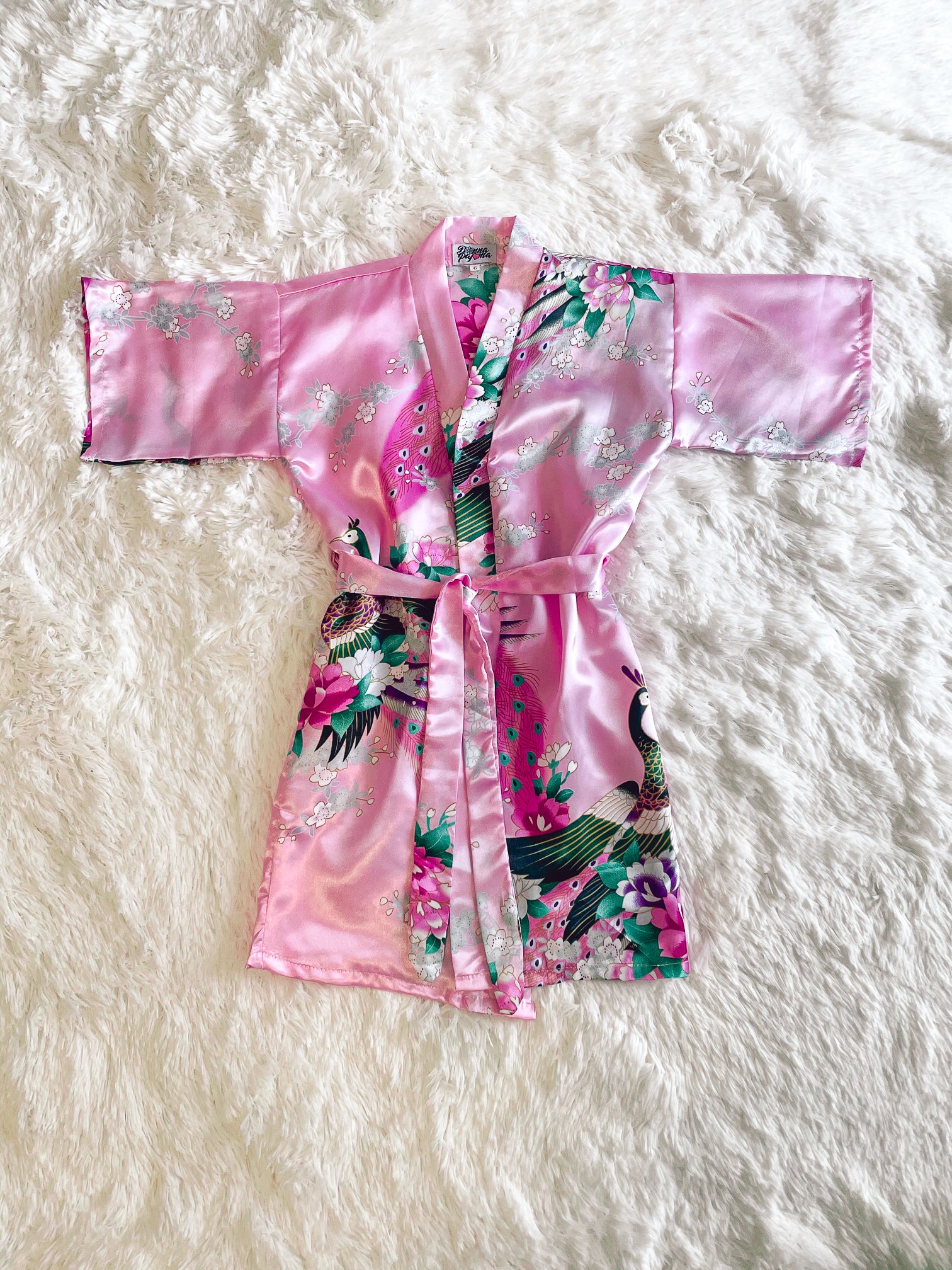 strapless open back dress Pink Kimono Robe – Donna Pajama